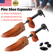 2pcs 2-Way Wooden Adjustable Shoe Stretcher Expander Men Women Boot Size US 4-13