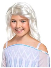 Girls Disney Frozen Elsa Long Blonde Wig