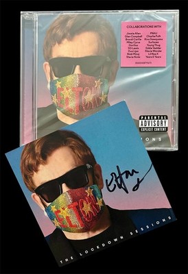 Elton John - The Lockdown Sessions CD Album & HAND SIGNED Art Card *NEW SEALED*