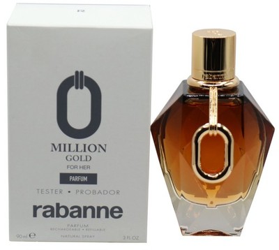 Million Gold For Her By Paco Rabanne Parfum 3.0 oz/90ml Women New In Tester Box