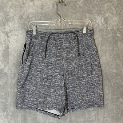 Lululemon Pace Breaker Men L Fractured Grid Duo Peri Purple Lined Running Shorts