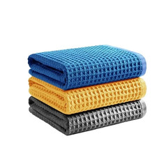 Car Wash Towel Glass Cleaning Microfiber Window Wipe Waffle Weave Auto Home A1