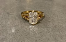 Custom 14KT Yellow Gold Diamond Solitaire Lab Created Engagement Ring Size 6