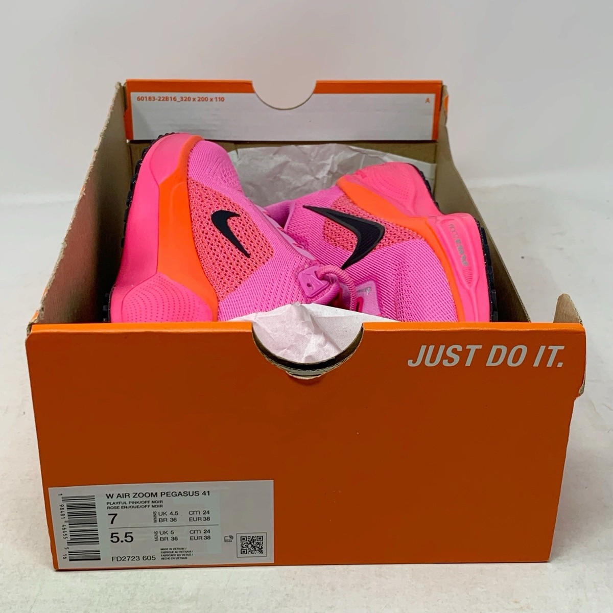 Size 7 - Nike Air Zoom Pegasus 41 Playful Pink Hyper Pink W for