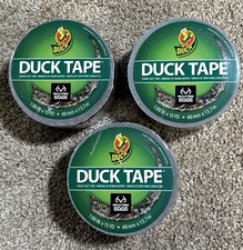 3 Rolls Duct Tape Realtree Edge Camouflage, 1.88 Inches x 15 Yds Duck Brand