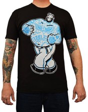 NWT Lowbrow Art Company Mens THUG LIFE Tee Shirt BLACK SM-2XLARGE MADE IN USA
