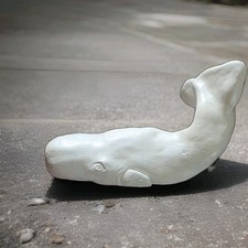 ​Vtg 1995 Doug Wylie Sperm Whale Sculpture Signed 10