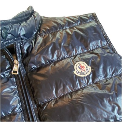 Moncler Men's Navy Longue Saison Down Puffer Vest Size: 6