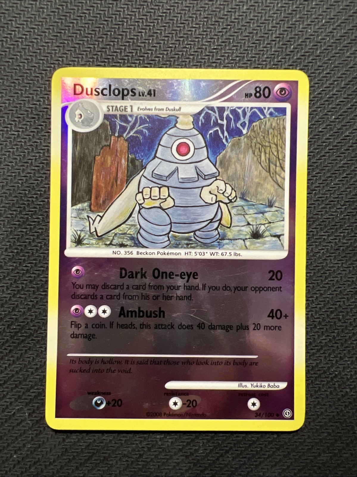 Dusclops 34/100 Stormfront Reverse Holo