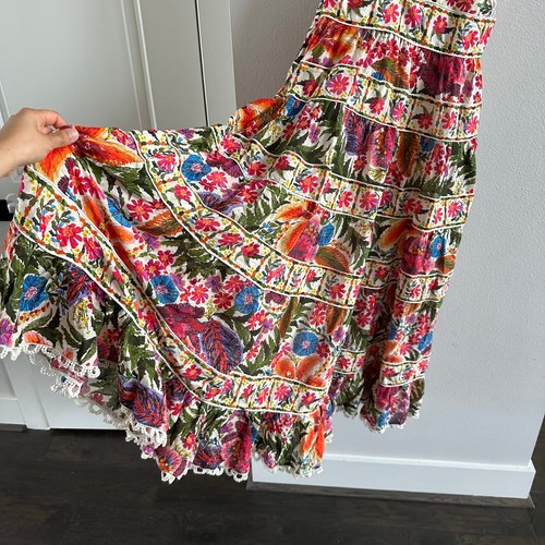 Farm rio tropical yard off white midi dress Size XS New - Picture 4 of 10
