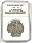 1938-D 50c Walking Liberty Silver Half Dollar NGC West 57th St. Collection