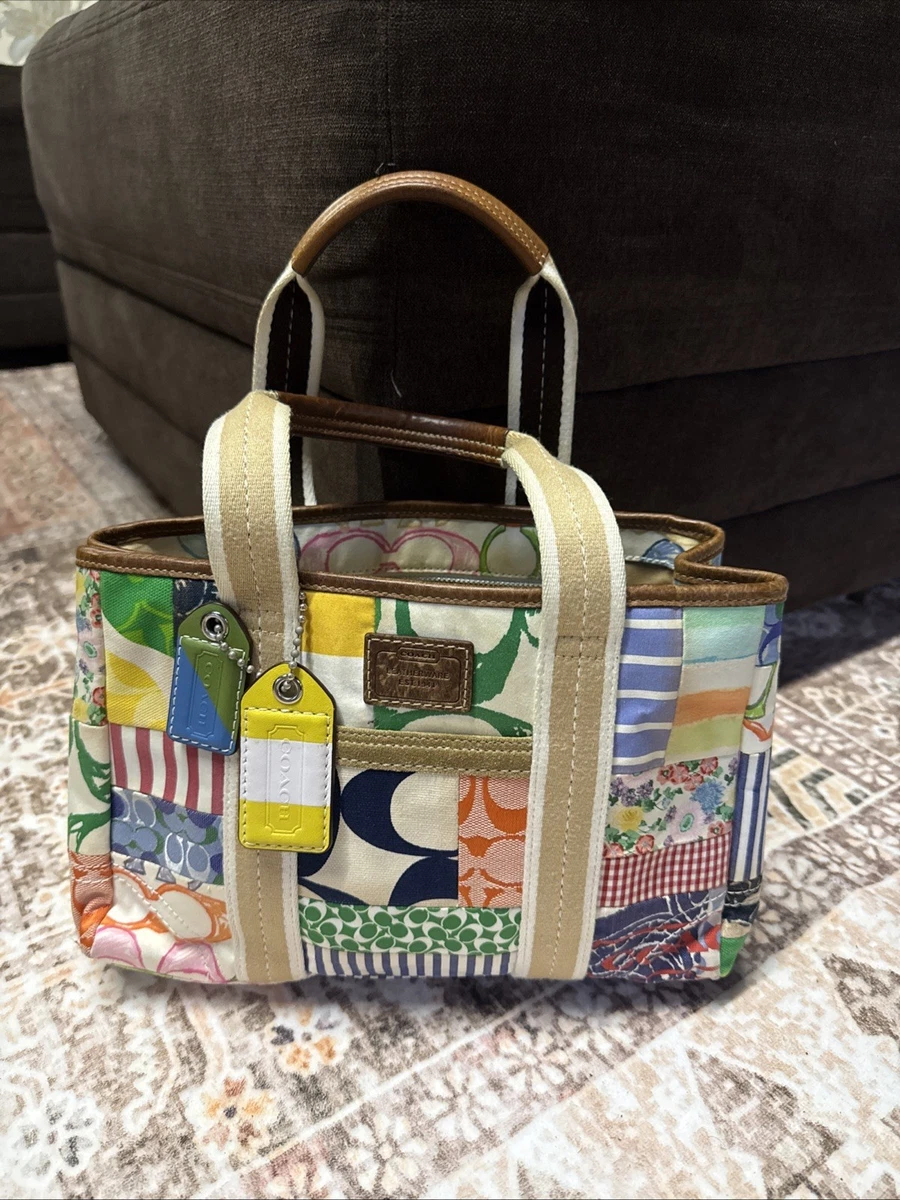 Coach Patchwork Tote Exterior Bags & Handbags for Women for sale