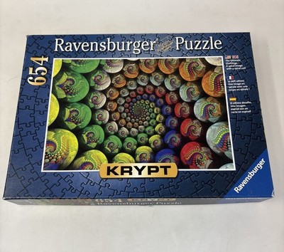 COMPLETE Ravensburger Puzzle Krypt Color Spiral 654 PC Chart #159826 FUN
