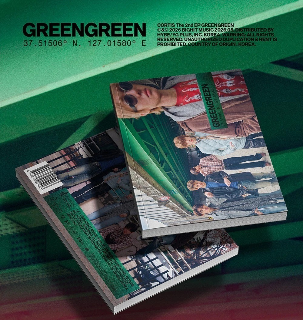 CORTIS [GREENGREEN] 2nd EP Album CD+Photo Book+Magnet+Sticker+2