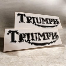 Free Shipping Triumph Tank Sticker Decal TRIUMPH Black