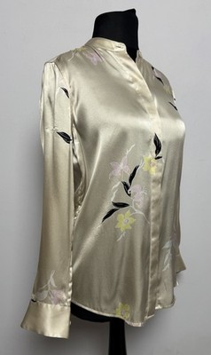 Equipment 100% Seide Oberteil Gr XS Damen Hemd Bluse Shirt Champagner 9394