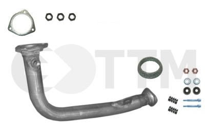 Tuyau avant d'échappement pour Citroën Saxo 1.0 1.1 de 1996 à 2004