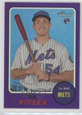 2017 Topps Heritage High Number Hot Box Chrome Purple Refractor TJ Rivera 4l8