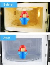 MICROWAVE STEAM CLEANER Oven Cooking Chemical Free Degreaser Easy Clean Tool UK.