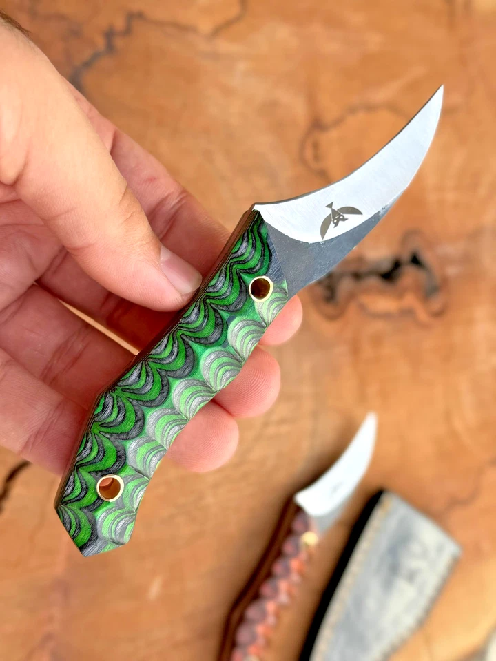 Cuchillo Owltown SUPER Pivia Moon Pikal, Elvia fusión 12c27 con 4 formas de hoja nuevas Foto 3 de 4