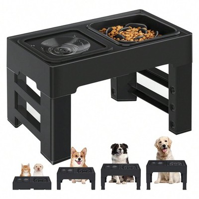 Hot Selling 2-In-1 Elevated Slow Feeder Dog Lover And Dog Mom Love Bowls-FGQ