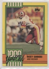 1990 Topps 1000 Yard Club With Disclaimer Ricky Sanders #19 jm6
