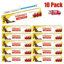 10 Pack New Paste Wormer Horse Dewormer Apple Flavor US Free Shipping EXP10/2027