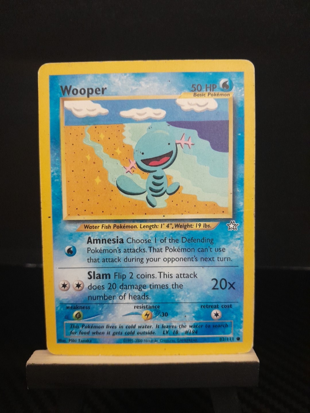 Pokemon Card - Neo Genesis 82/111 - WOOPER (common)