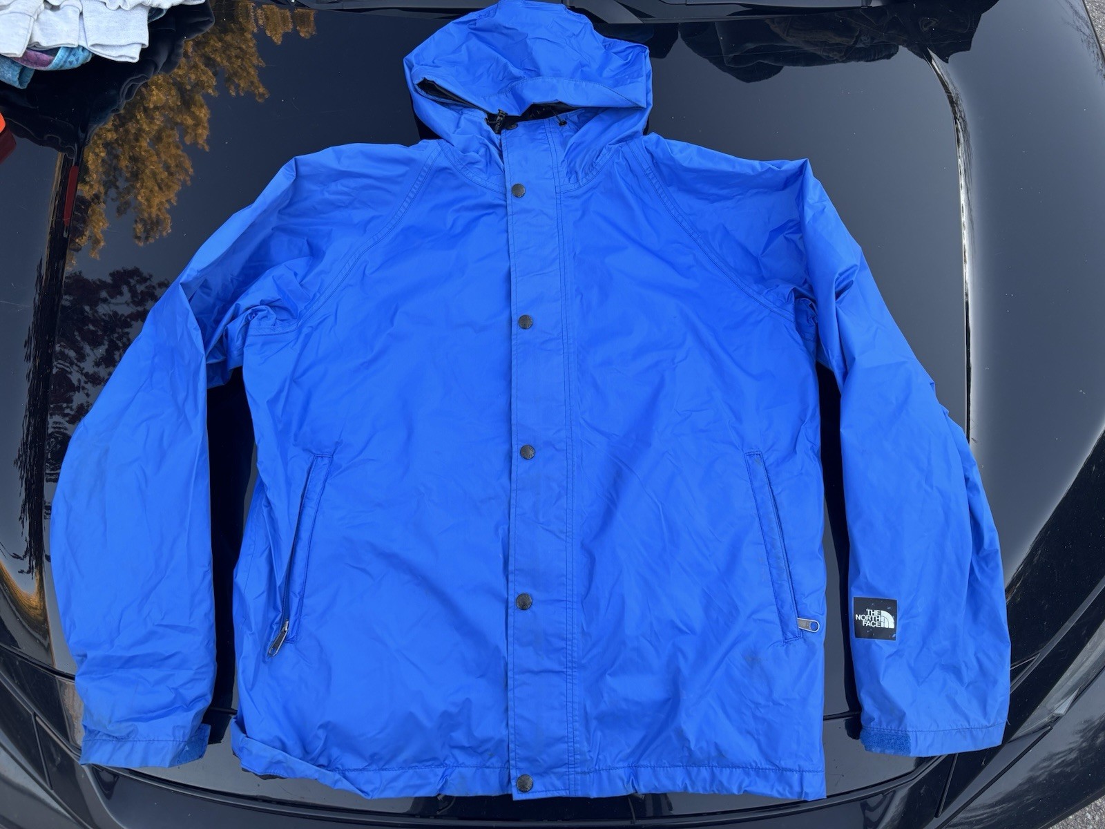 The North Face Goretex Rain Jacket Mens Large Blue Vintage 90s USA Hiking