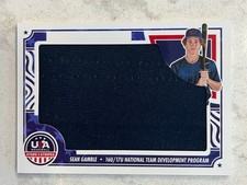 SEAN GAMBLE 2024 Panini USA Baseball Stars & Stripes Jumbo Jersey # 15/49