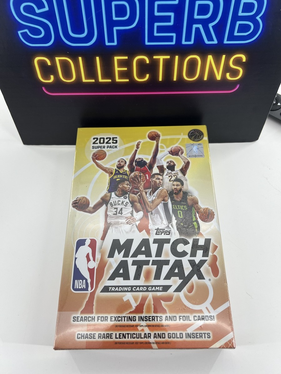 2025-26 Topps Match Attax NBA Super Pack Sealed Box Cooper Flagg
