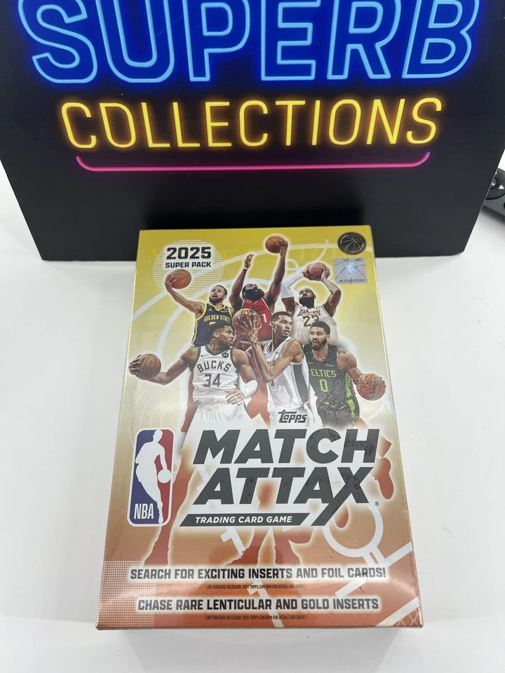 2025-26 Topps Match Attax NBA Super Pack Sealed Box Cooper Flagg RC Rookie Kayou