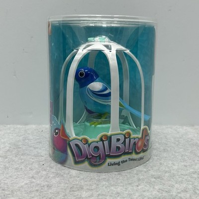 DigiBirds Twilight Blue Bird + Cage Series 2 Electronic Singing Interactive NEW