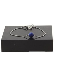Armband Aus Edelstahl 1 Perle Blaues Tigerauge 8 Mm. Hergestellt In Frankreich