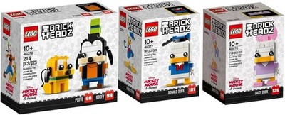LEGO Brickheadz Disney Goofy, Donald, Daisy Duck (40378, 40377, 40476) NEU & OVP