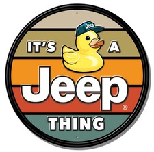 Its A Jeep Thing Duck Embossed Sign Wall Decor 11.75 Inch Made In Usa
