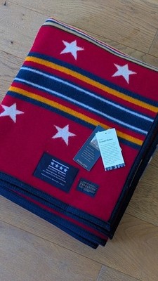 Pendleton Grateful Nation Jacquard Morgenmantel Decke | 64 x 80'' | Neu | Made in USA