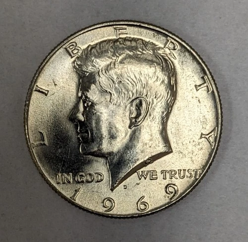 1969 D Kennedy Silver Half Dollar UNC