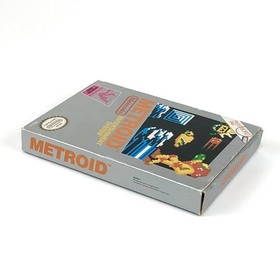[] North American version Famicom NES Metroid /Metroid Box theory/flyer Damaged