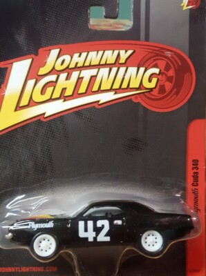 Johnny Lightning 1970 Plymouth Cuda 340 AAR #42 Black 1:64