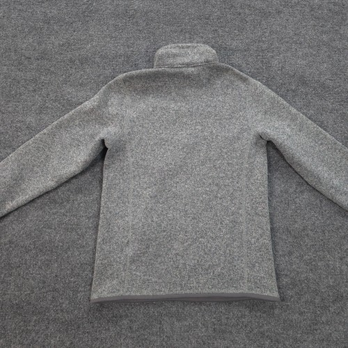Patagonia Jacket Boys Large 12 Grey Better Sweater 1/4 Zip Fleece Hike Outdoors - Picture 9 of 14
