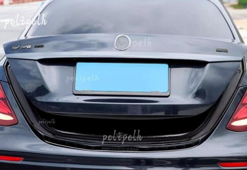 Cubierta de tapa de maletero de acero negro para Benz Clase E W213 2017-2023 - Imagen 6 de 9