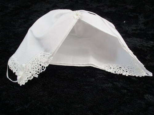 Keepsake Hanky Baby Bonnet/Bride Wedding Handkerchief With Poem and Box - Picture 6 of 15
