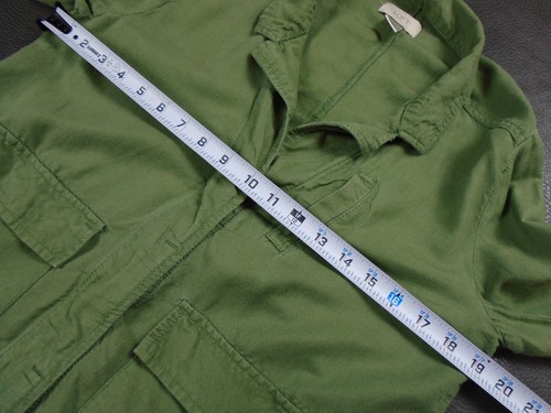 Giacca blazer Loft Ann Taylor piccolo verde oliva misto lino tasche colletto - Foto 5 di 13