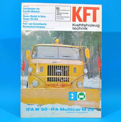 GDR KfT Automotive Technology 11/1978 Winter Maintenance Vehicles Robur W 50 Six Days U