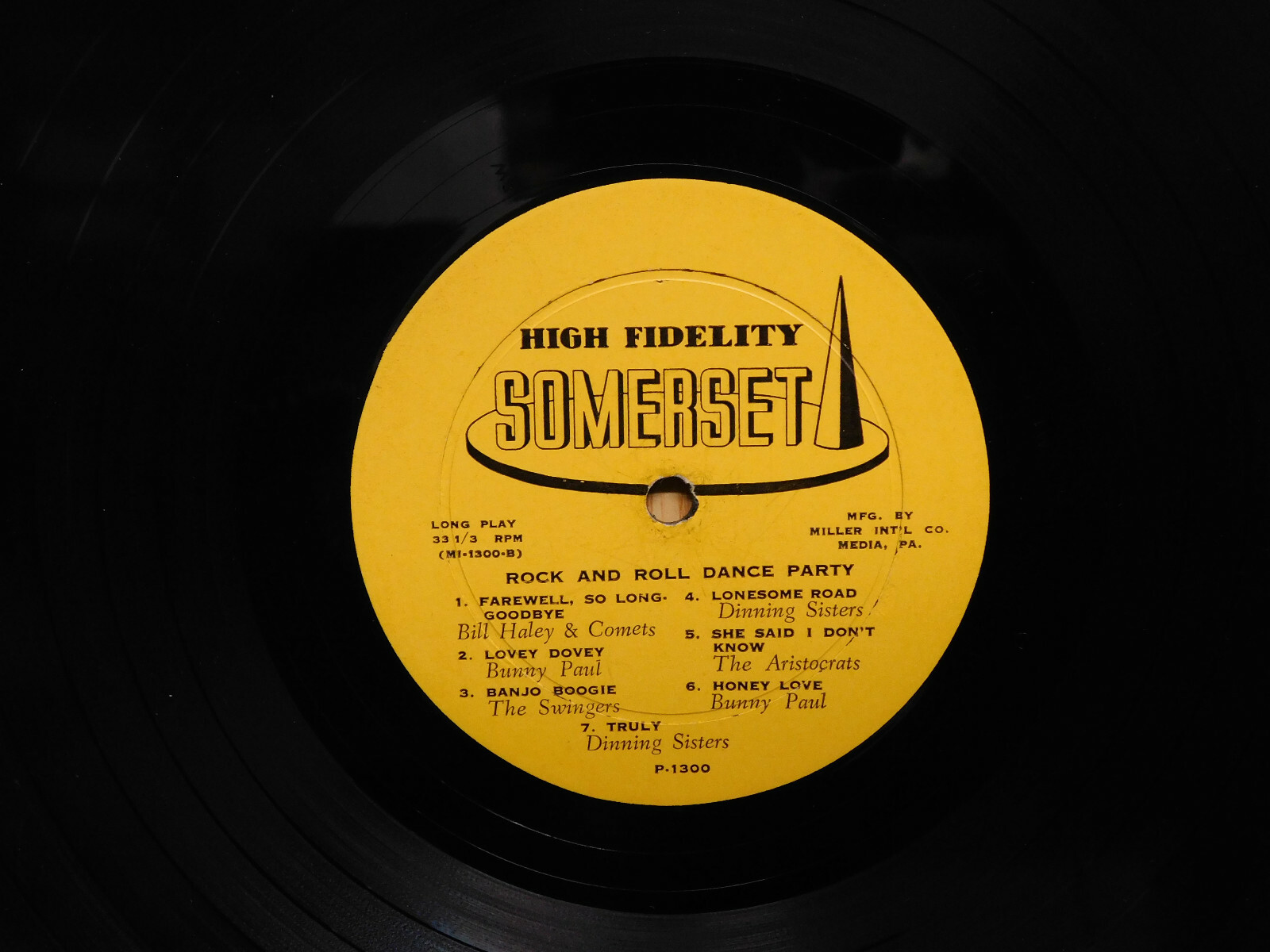 Bill Haley And The Comets Rock mono DG LP Tonight Rock And Roll Dance Party 