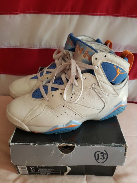 Nike Air Jordan VII 7 Retro Pearl White/Ceramic-Pacific Blue 304775-281 SZ 9.5 | eBay