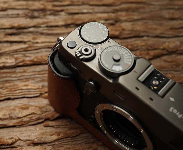 NEW Genuine Leather Camera Bag For Fuji X-Pro3 Protect Case Cover Base Grip - Image 3 of 4