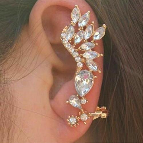 Fashion Women Lady Clip Ear Cuff Stud Punk Wrap Cartilage Earring Jewelry Gift - Picture 7 of 18