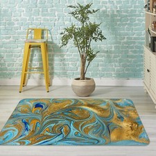 3D Golden Quicksand Texture NAO7766 Game Rug Mat Elegant Photo Carpet Mat Fay